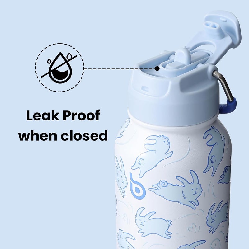 BottleBottle 32oz Insulated Water Bottle Stainless Steel Sport Water Bottle with Straw Dual-use Lid Design for Gym with Pill Box - Image 4